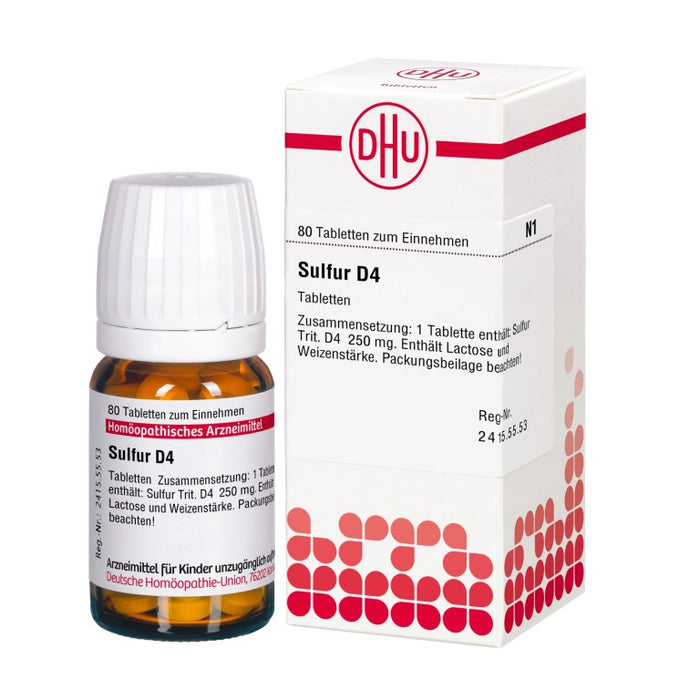 DHU Sulfur D4 Tabletten, 80 pc Tablettes