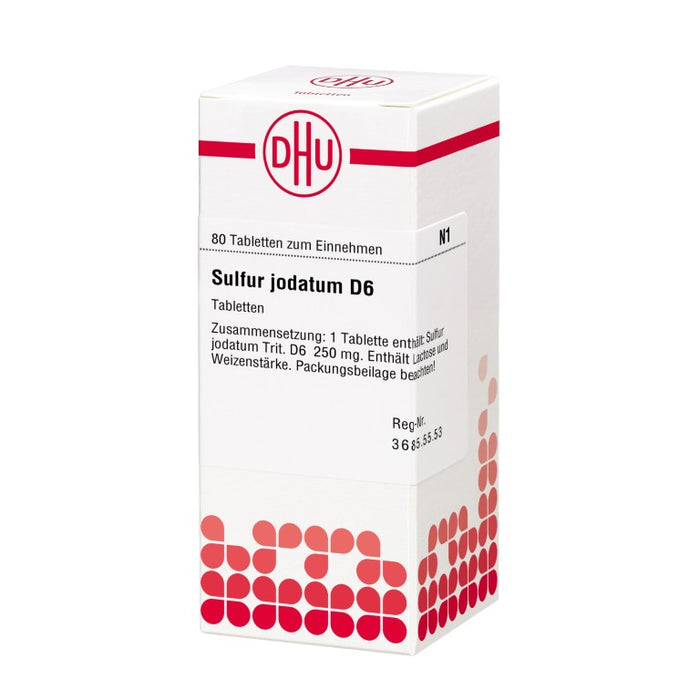 Sulfur jodatum D6 DHU Tabletten, 80 St. Tabletten