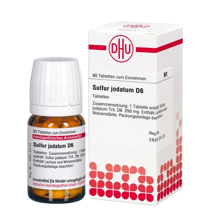 DHU Sulfur jodatum D6 Tabletten, 80 pc Tablettes