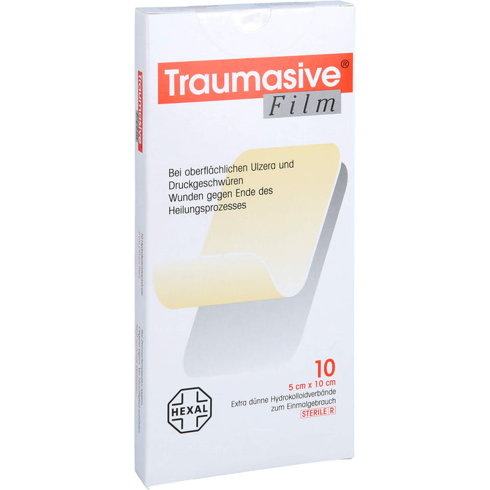 Traumasive Film 5 x 10 cm Hydrokolloidverband, 10 pcs. Wound dressings