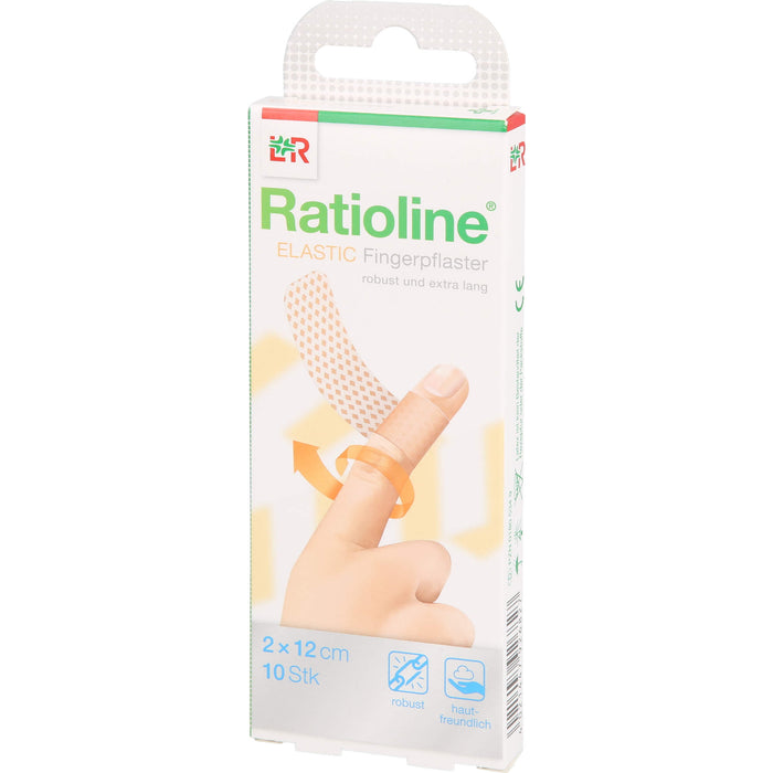 Ratioline elastic  2 x 12cm Fingerverband, 10 pcs. Wound dressings