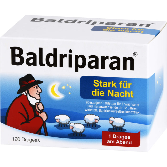 Baldriparan Stark für die Nacht Dragees, 120 pc Tablettes