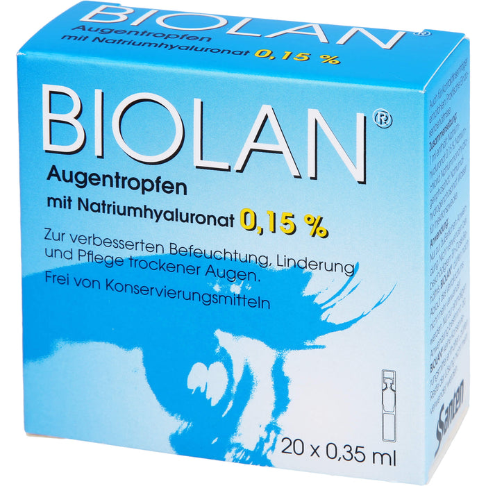 Biolan Augentropfen, 20 ml Einzeldosispipetten