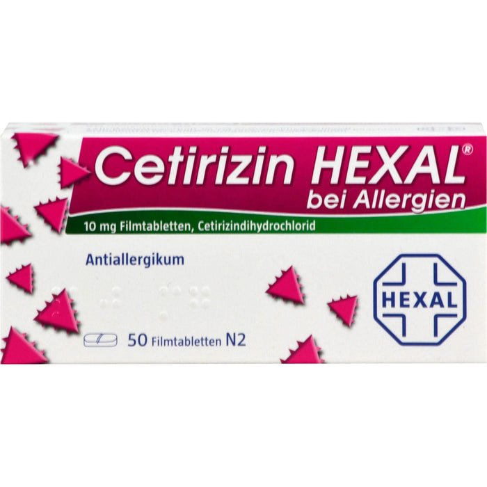 Cetirizin HEXAL Tabletten bei Allergien, 50 St. Tabletten