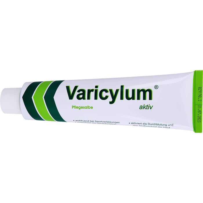 Varicylum aktiv Pflegesalbe zur Venenpflege und Unterstützung bei stumpfen Sportverletzungen, 100 g Ointment