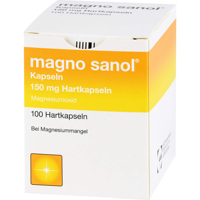 magno sanol Kapseln bei Magnesiummangel, 100 pcs. Capsules