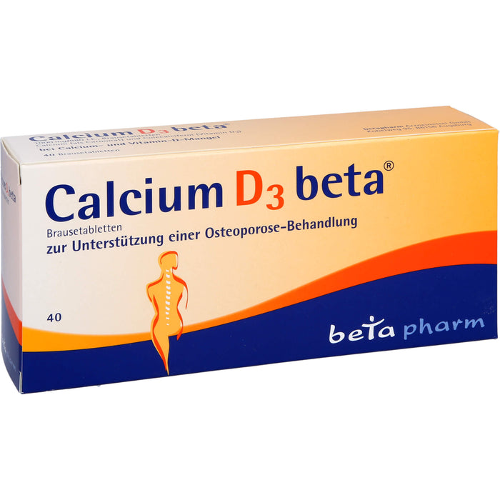 Calcium D3 beta Brausetabletten, 40 pc Tablettes