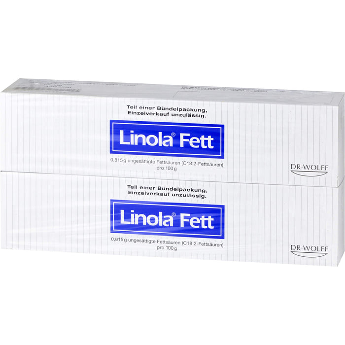 Linola Fett Creme zur Behandlung sehr trockener, rissiger, juckender oder zu Neurodermitis neigender Haut, 500 g Creme