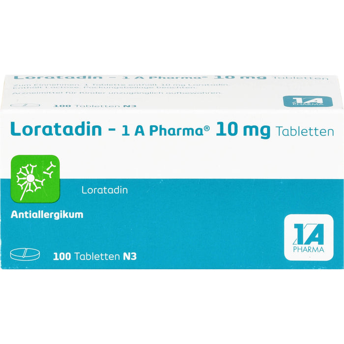 Loratadin - 1 A Pharma, 10 mg Tabletten, 100 pcs. Tablets