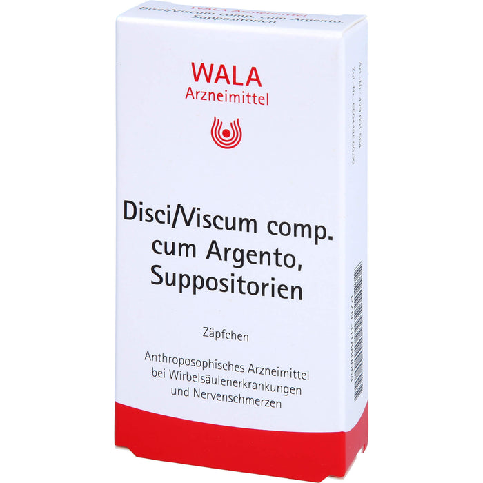 WALA Disci/Viscum comp. cum Argento Suppositorien, 10 pcs. Suppositories