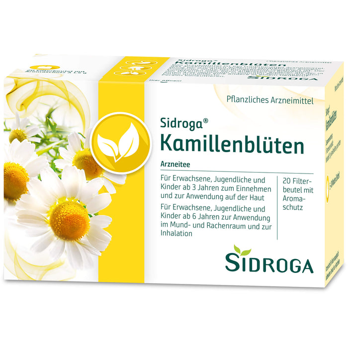 Sidroga Kamillenblüten Arzneitee, 20 St. Filterbeutel