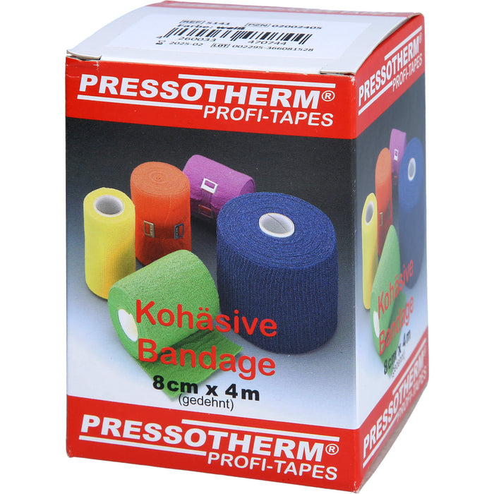 Pressotherm Kohäsive Bandage 8cmx4m weiß, 1 St BIN