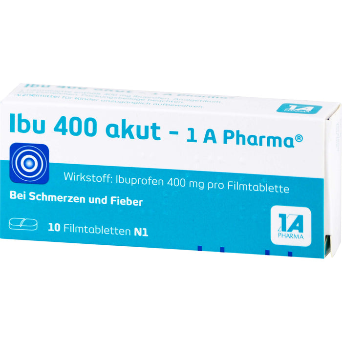 Ibu 400 akut - 1 A Pharma Filmtabletten, 10 pcs. Tablets