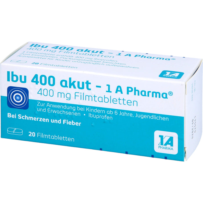 Ibu 400 akut - 1 A Pharma Filmtabletten, 20 pc Tablettes