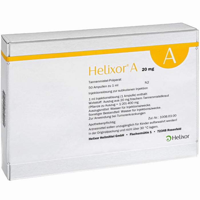 Helixor A 20 mg, 50 pc Ampoules