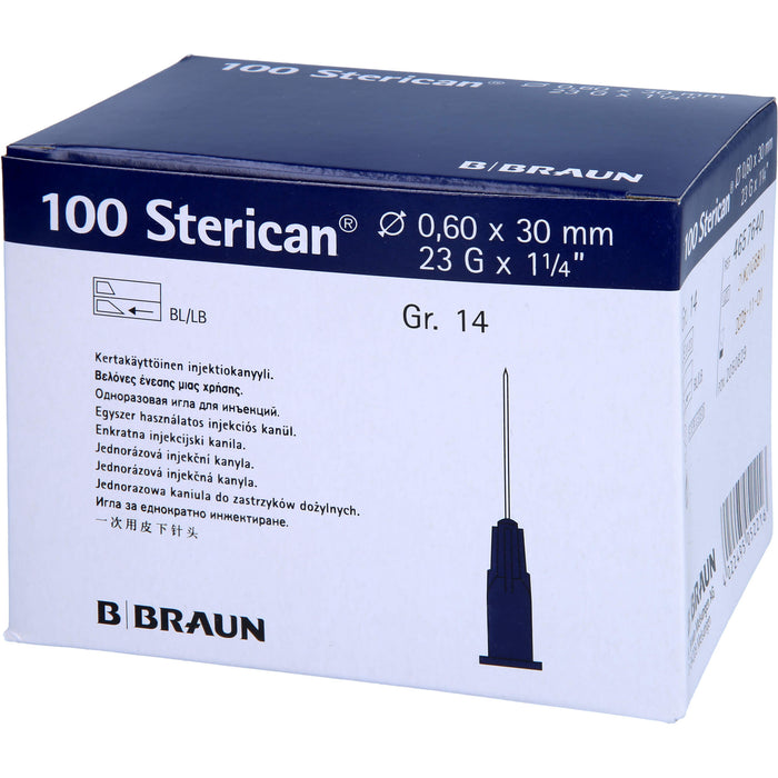 B. BRAUN Sterican Insulinkanüle 0,60 x 30 mm, 100 pc Aiguilles