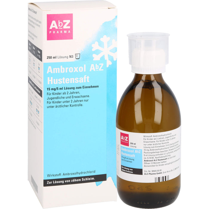 Ambroxol AbZ Hustensaft, 15 mg/5 ml Lösung zum Einnehmen, 250 ml Lösung