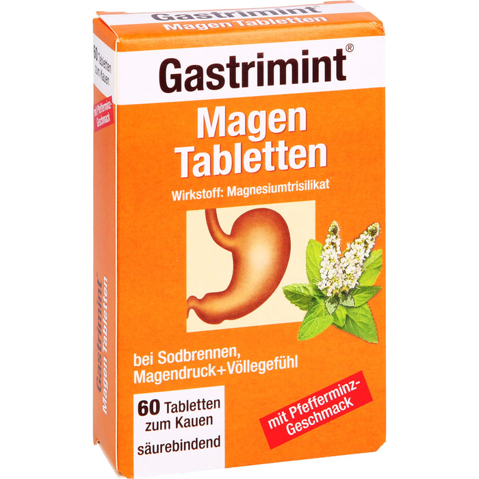 Bad Heilbrunner Gastrimint Magen-Tabletten zum Kauen, 60 pc Tablettes