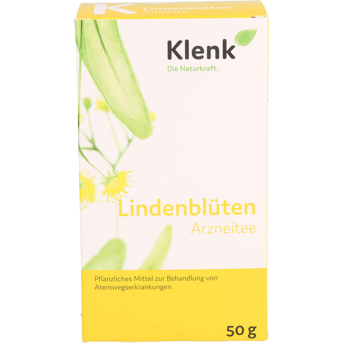 Klenk Lindenblüten bei Erkältungskrankheiten und gegen Reizhusten, 50 g Tea