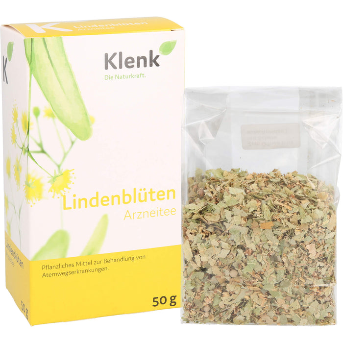 Klenk Lindenblüten bei Erkältungskrankheiten und gegen Reizhusten, 50 g Tea