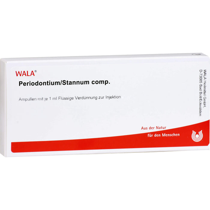 WALA Periodontium/Stannum comp. flüssige Verdünnung, 10 pc Ampoules