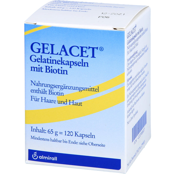 Gelacet Gelatinekapseln mit Biotin, 120 St KAP