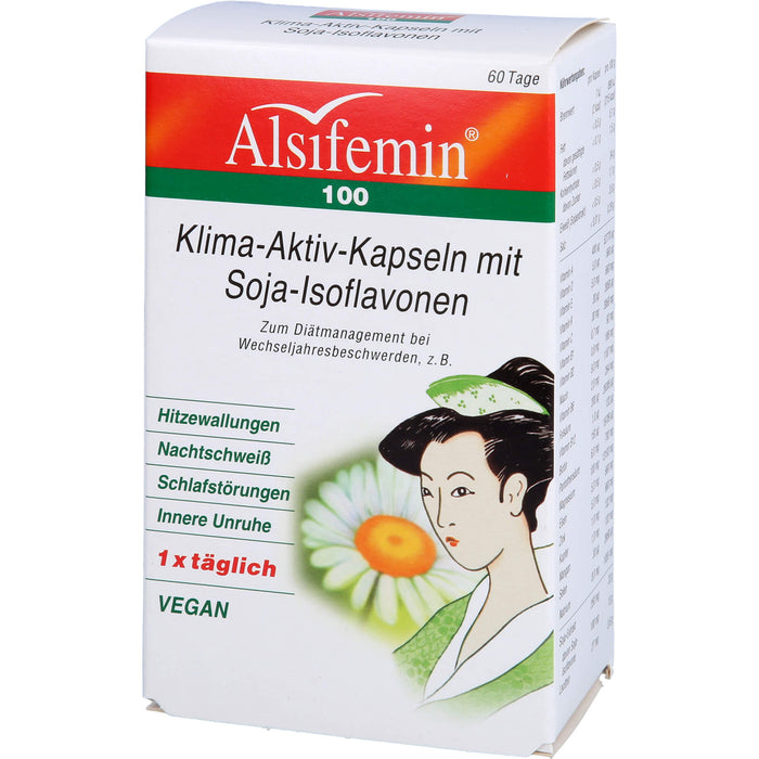 Alsifemin 100 Klima-Aktiv-Kapseln mit Soja-Isoflavonen, 60 pc Capsules