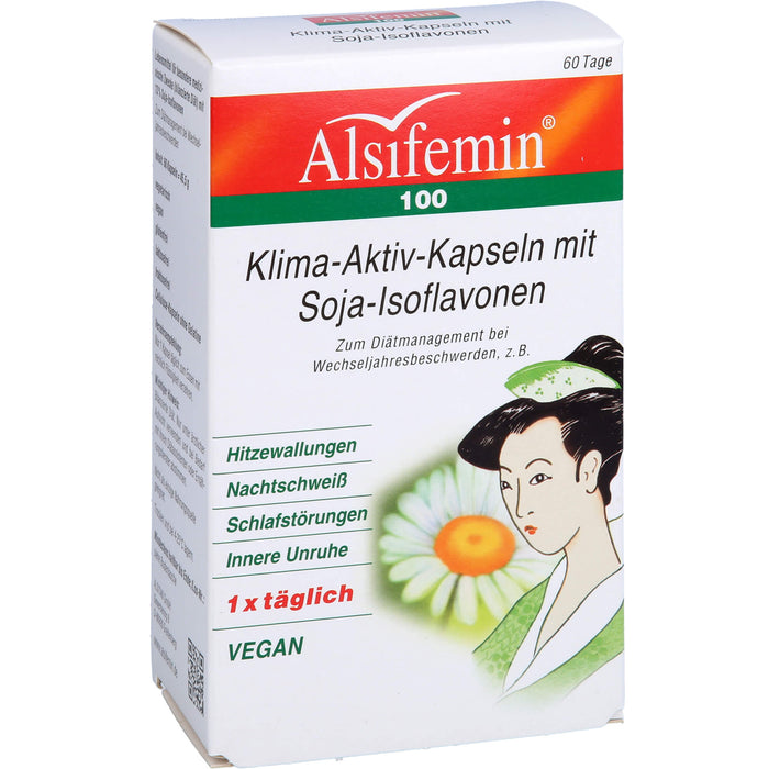 Alsifemin 100 Klima-Aktiv-Kapseln mit Soja-Isoflavonen, 60 St. Kapseln