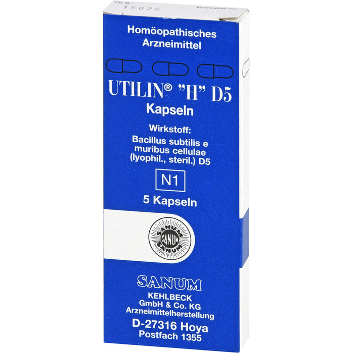 SANUM-KEHLBECK Utilin H D5 Kapseln, 5 pcs. Capsules