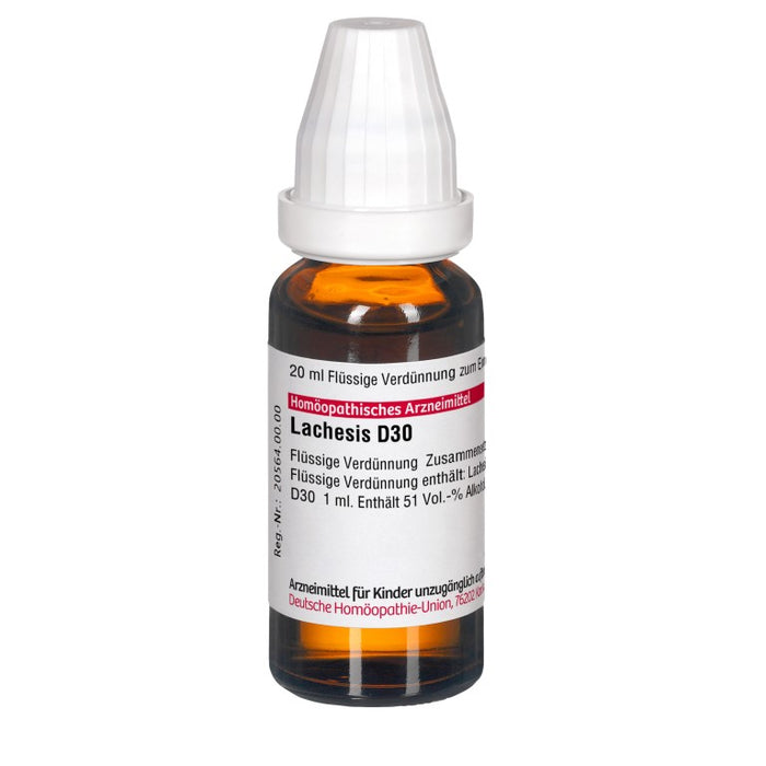 DHU Lachesis D30 Dilution, 20 ml Lösung