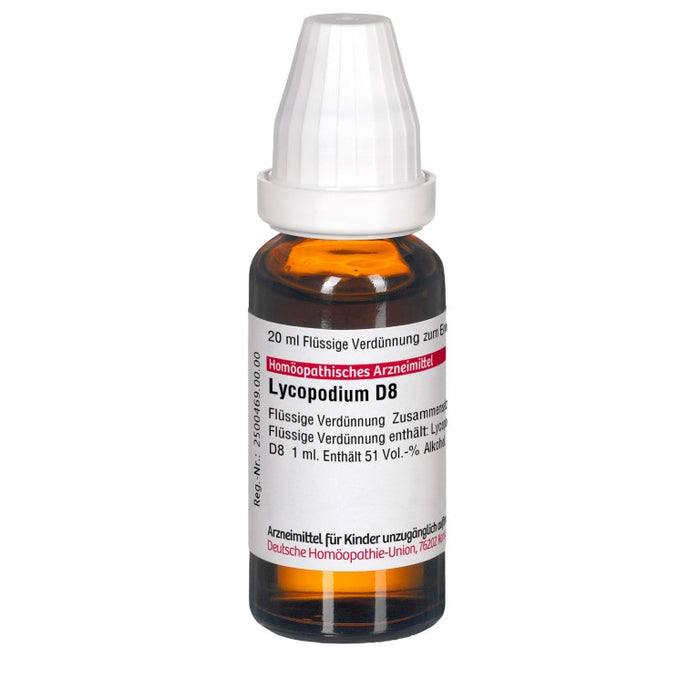 DHU Lycopodium D8 Dilution, 20 ml Lösung