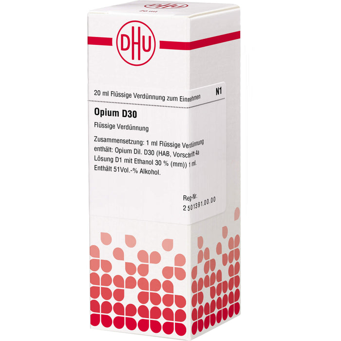 DHU Opium D30 Dilution, 20 ml Lösung