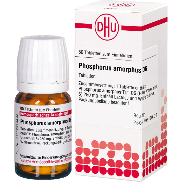 DHU Phosphorus amorphus D6 Tabletten, 80 pcs. Tablets