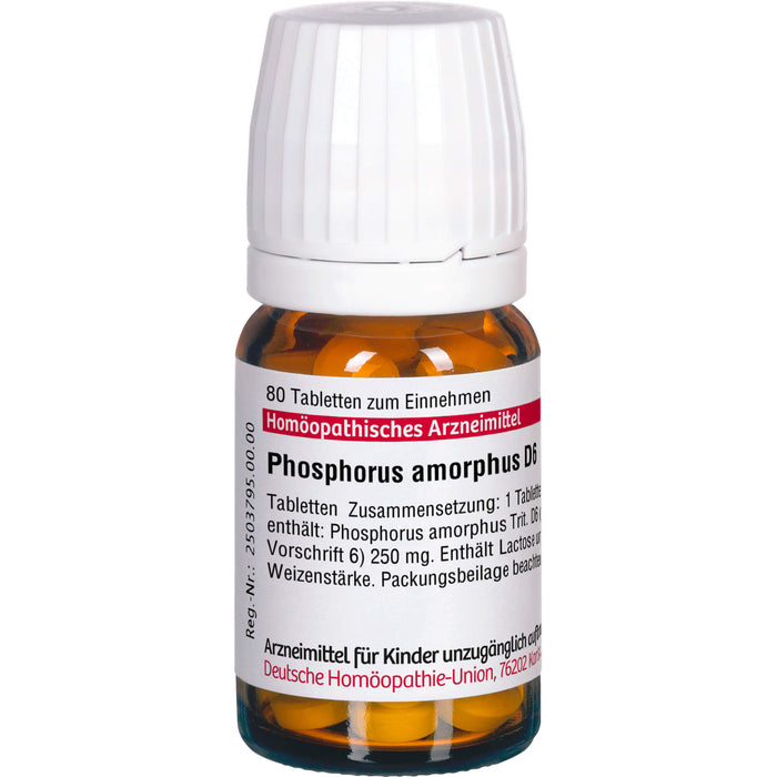 DHU Phosphorus amorphus D6 Tabletten, 80 pc Tablettes