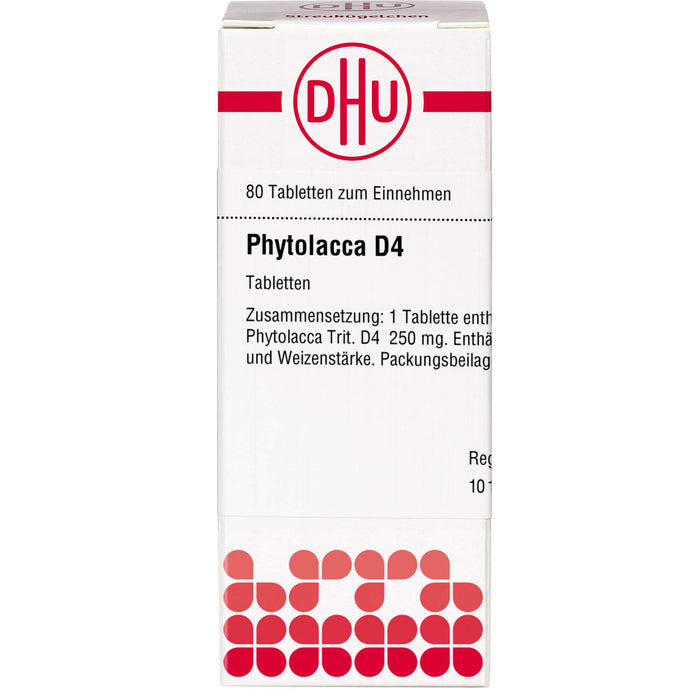 DHU Phytolacca D4 Tabletten, 80 St. Tabletten