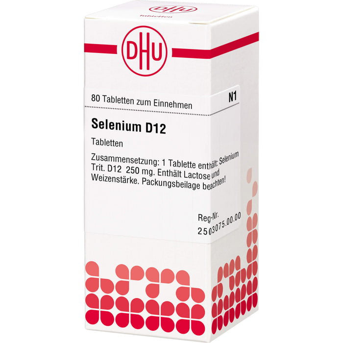 Selenium D12 DHU Tabletten, 80 St. Tabletten