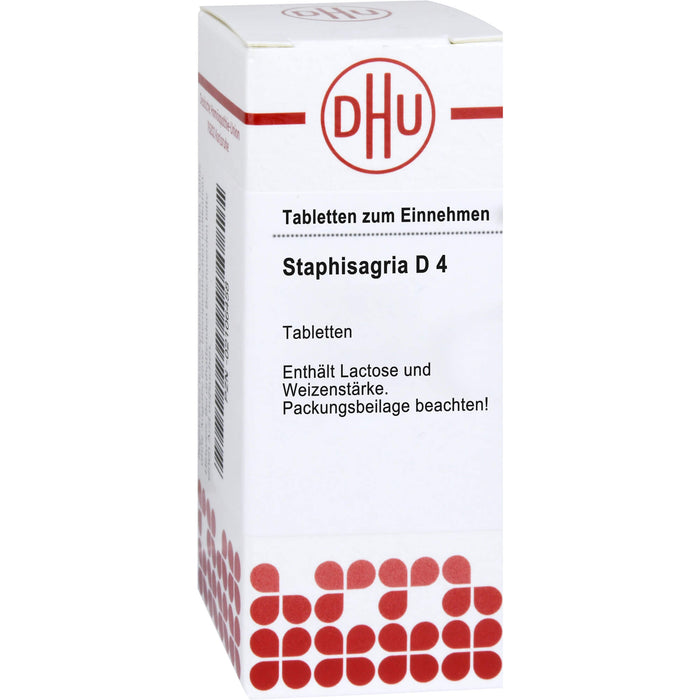 DHU Staphisagria D4 Tabletten, 80 pc Tablettes