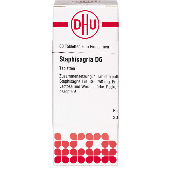 DHU Staphisagria D6 Tabletten, 80 pcs. Tablets