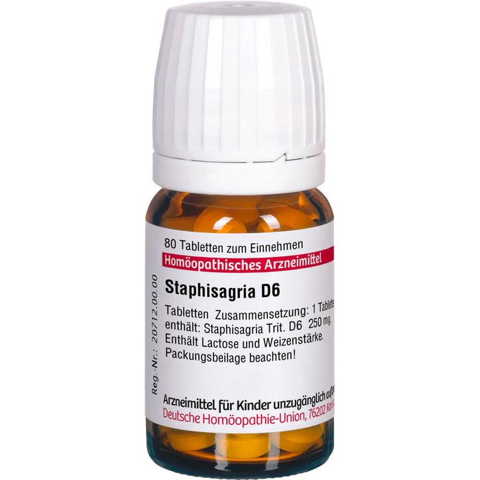 DHU Staphisagria D6 Tabletten, 80 pcs. Tablets