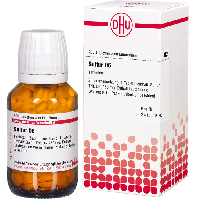 DHU Sulfur D6 Tabletten, 200 St. Tabletten