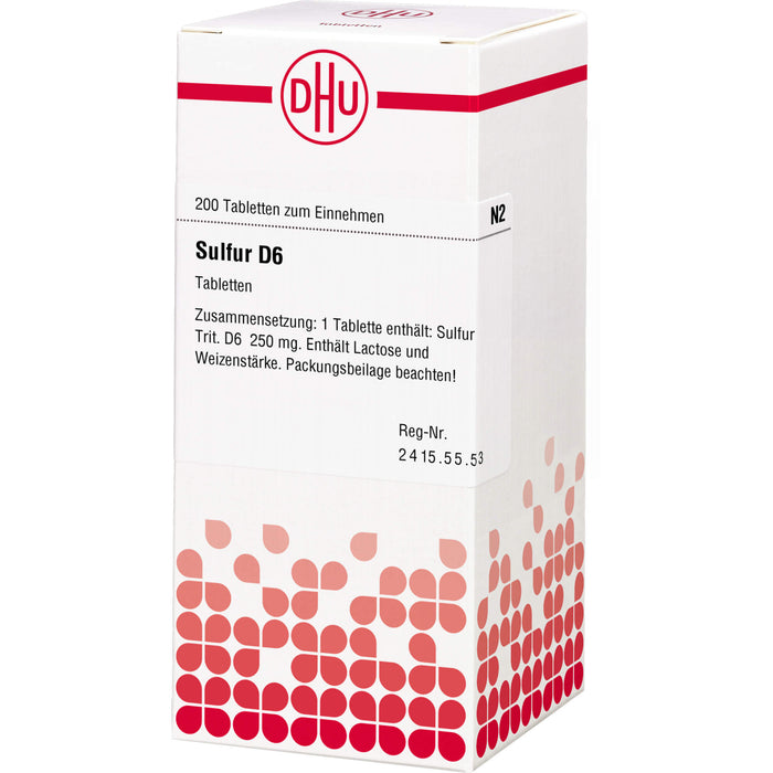 DHU Sulfur D6 Tabletten, 200 St. Tabletten