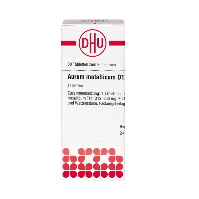 DHU Aurum metallicum D12 Tabletten, 80 St. Tabletten