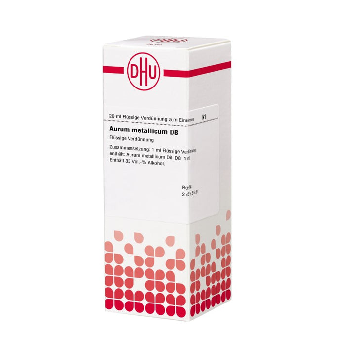 DHU Aurum metallicum D8 Dilution, 20 ml Lösung