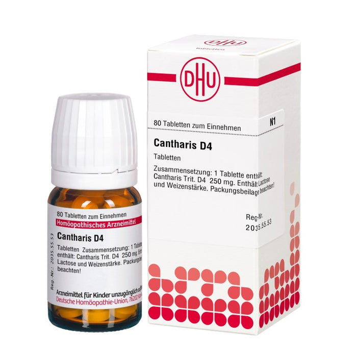 DHU Cantharis D4 Tabletten, 80 St. Tabletten