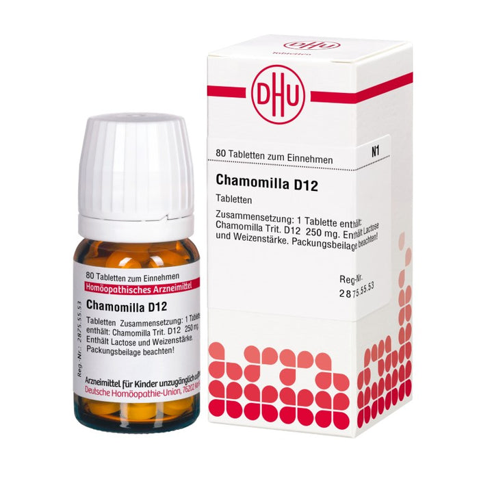 DHU Chamomilla D12 Tabletten, 80 pc Tablettes