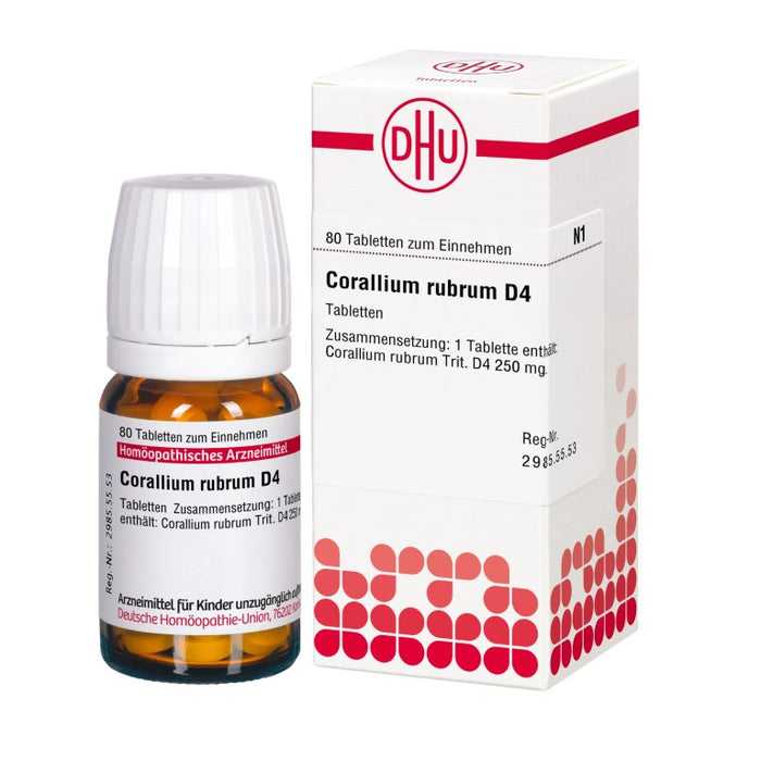 DHU Corallium rubrum D4 Tabletten, 80 St. Tabletten