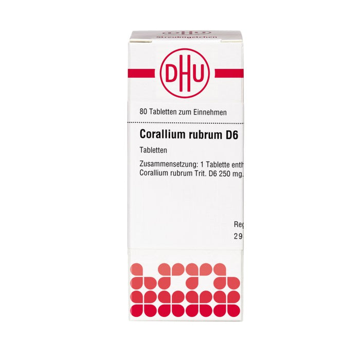 DHU Corallium rubrum D6 Tabletten, 80 St. Tabletten