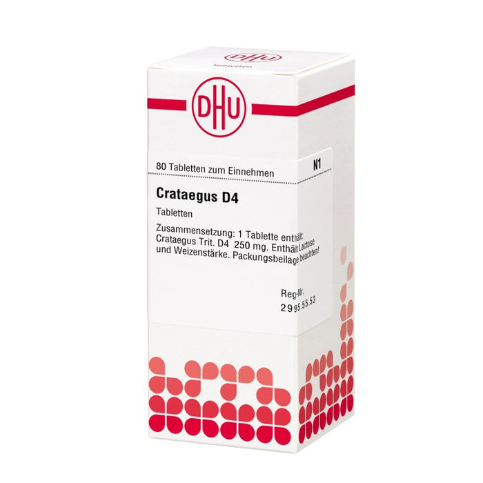 DHU Crataegus D4 Tabletten, 80 pcs. Tablets