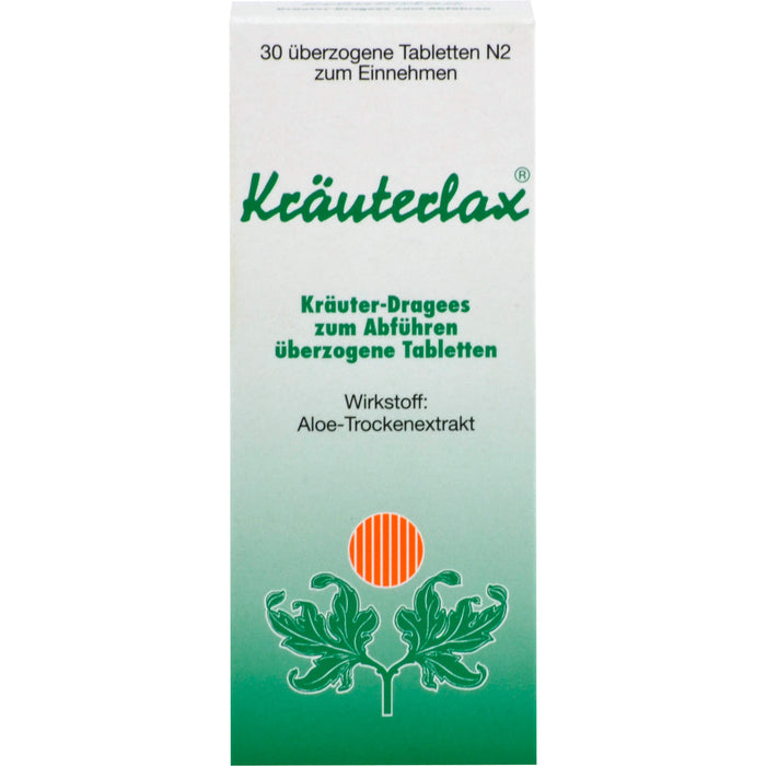 Kräuterlax Kräuterdragees zum Abführen, 30 pc Tablettes