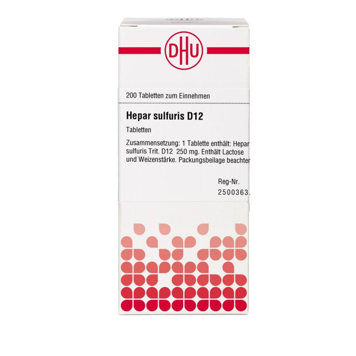 DHU Hepar sulfuris D12 Tabletten, 200 St. Tabletten